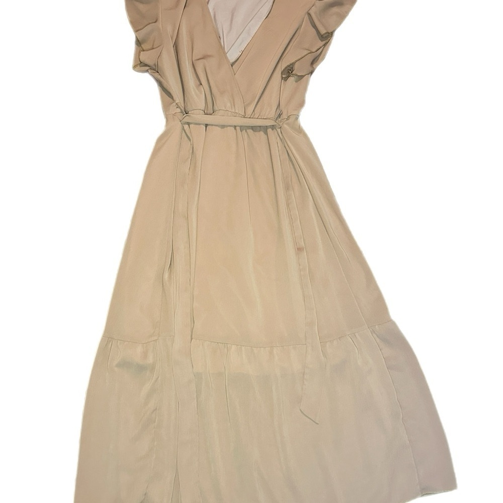 PrettyGarden Maxi Wrap Dress with Ruffle Sleeves size XL - Picture 6 of 9
